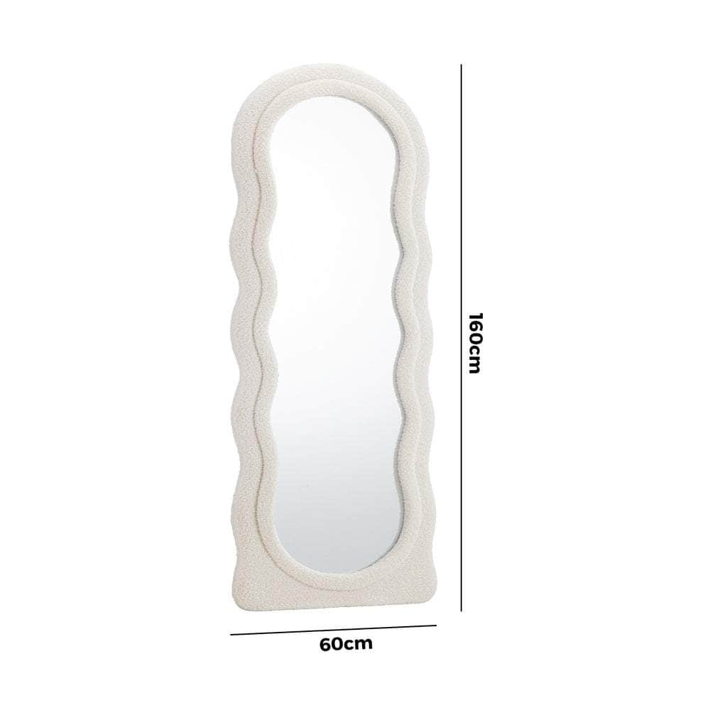 Full Length Mirror 160cm Boucle Frame Floor Mirror