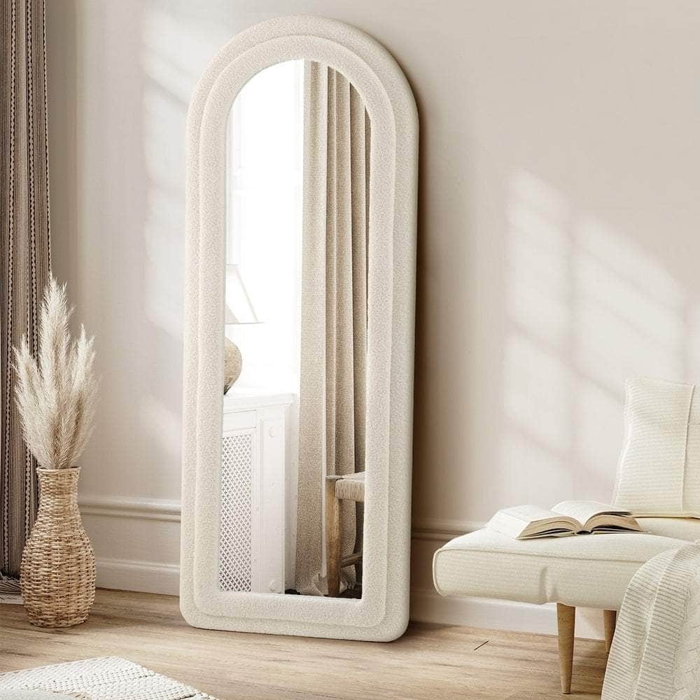 Full Length Mirror Boucle Frame 1.6M Floor Mirrors