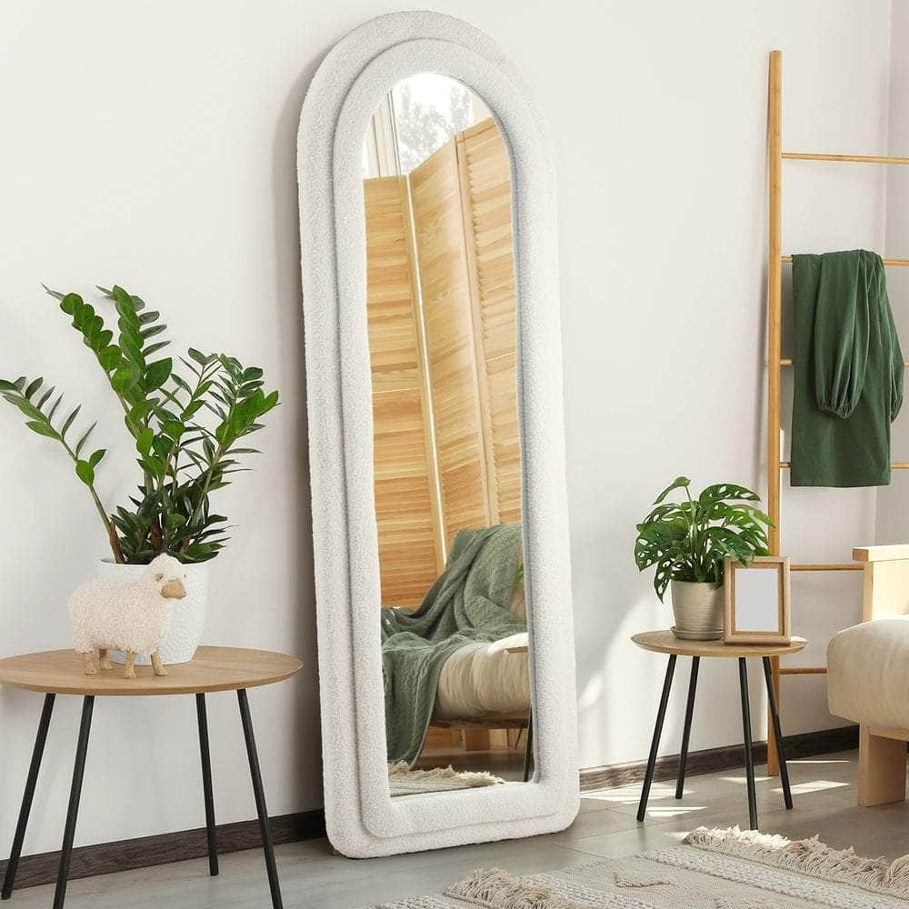 Full Length Mirror Boucle Frame Floor Mirrors