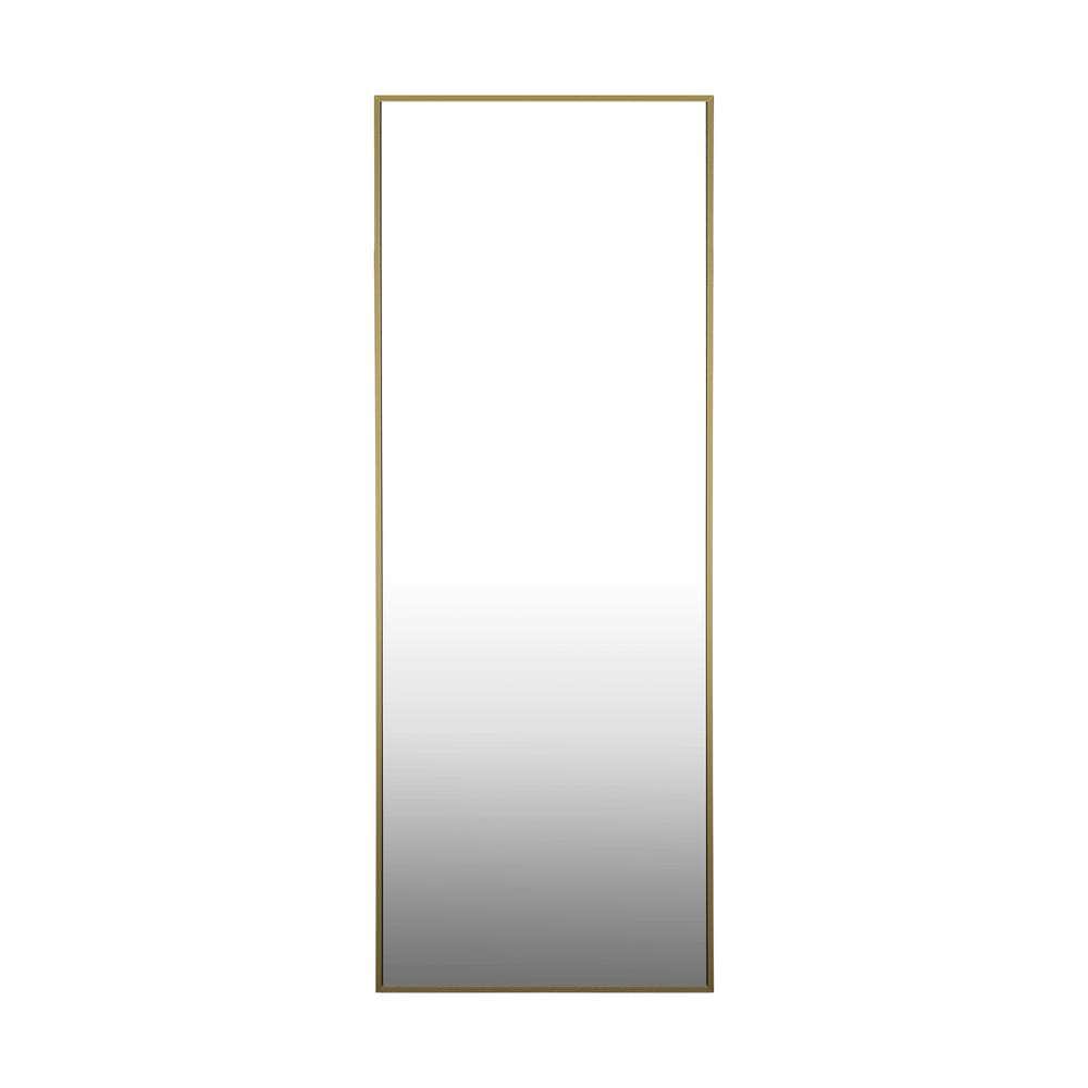 Full Length Mirror Rectangle Free Standing Black/Natural/Gold, Black colour