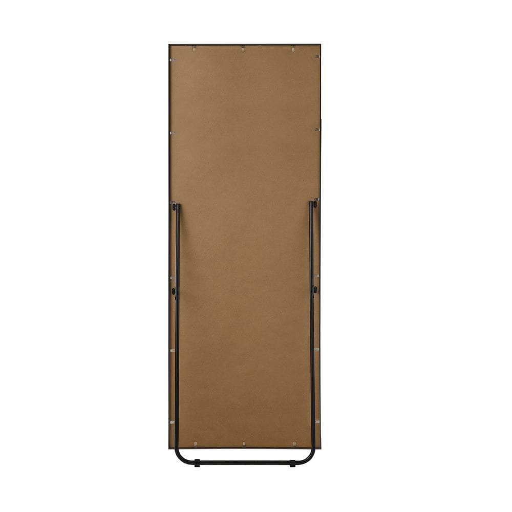 Len Rect Stand Blk - Full Length Mirror Rectangle Free Standing Black/Natural/Gold - photo 22