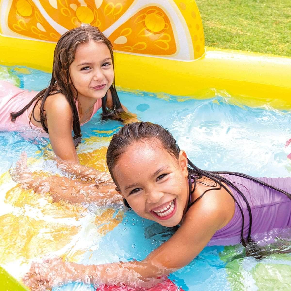Fun'N Fruity Inflatable Play Centre Paddling Pool & Water Slide 57158Ep