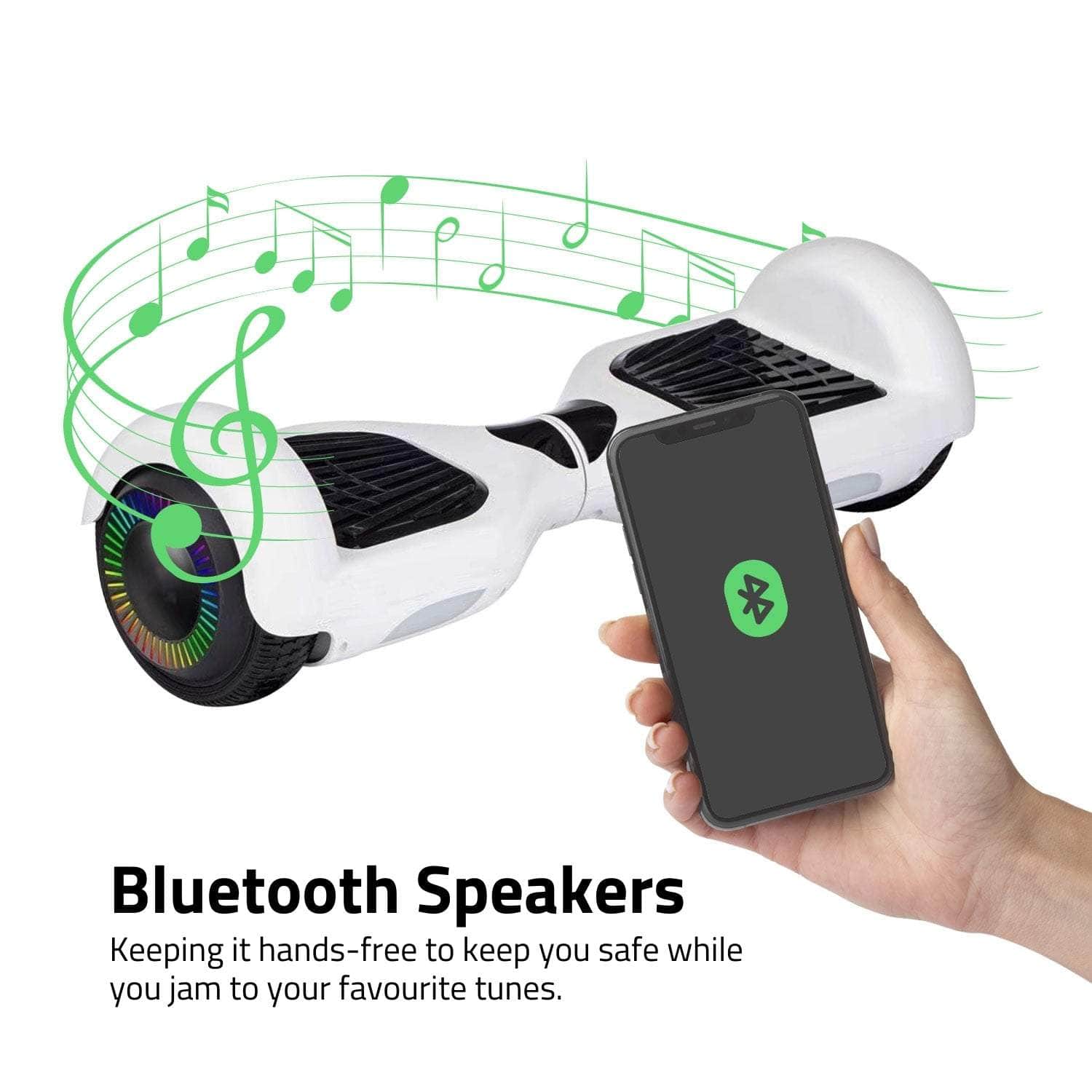 Funado Smart-S Rg1 Hoverboard White Fnd-Hb-101-Qk