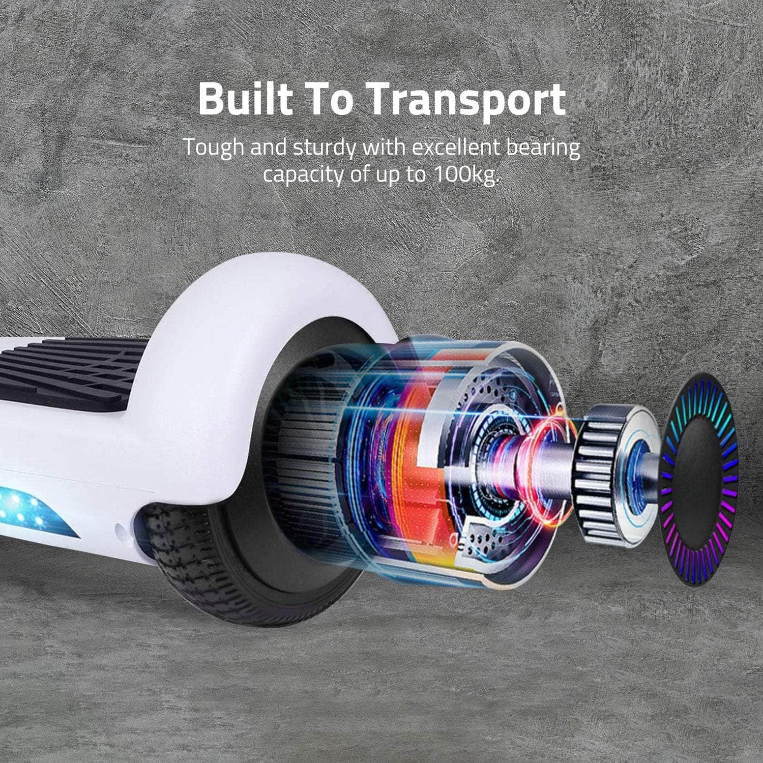 Funado Smart-S Rg1 Hoverboard White Fnd-Hb-101-Qk