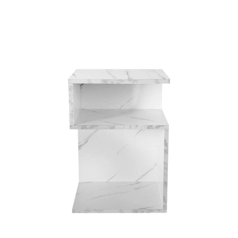 Functional 1xBedside Tables Drawers Side White  Multipurpose Use