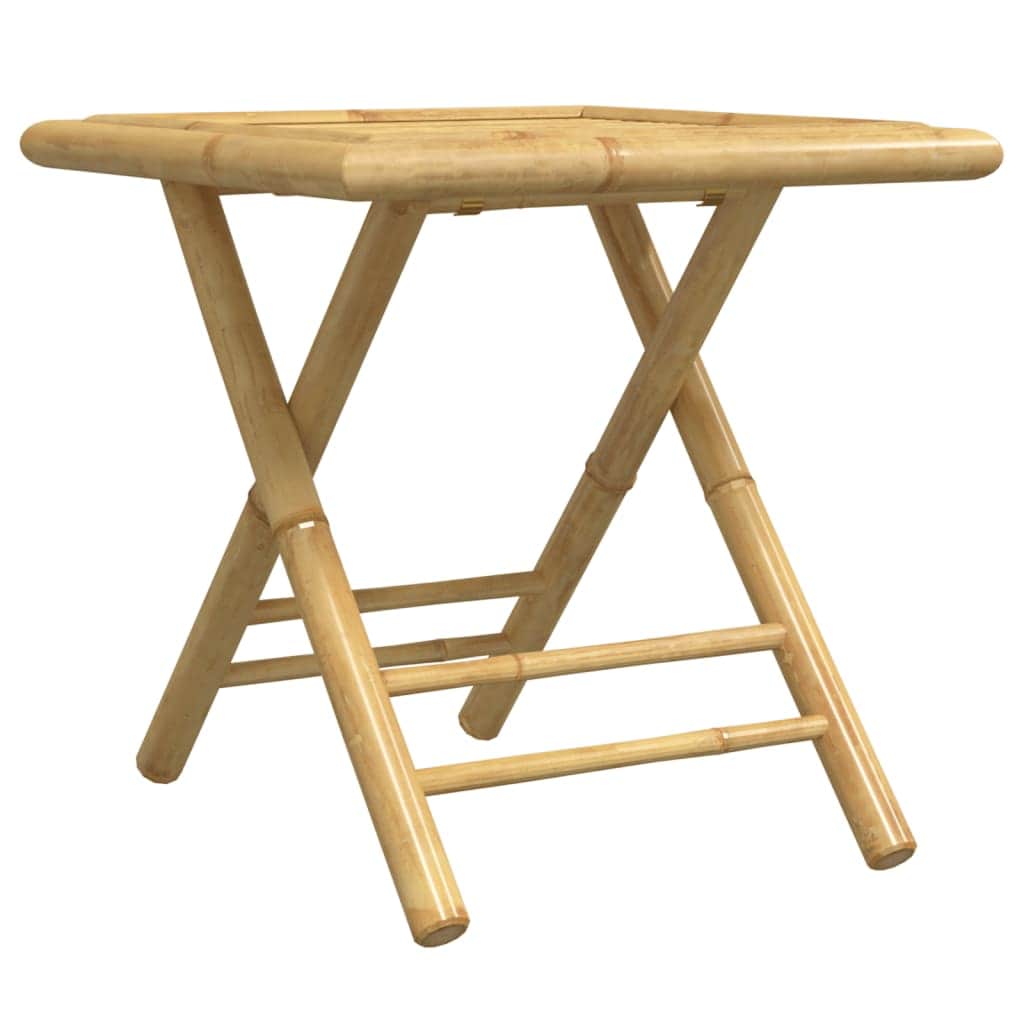Functional 3 Piece Bistro Set Bamboo Outdoor Retreat Patio Relax