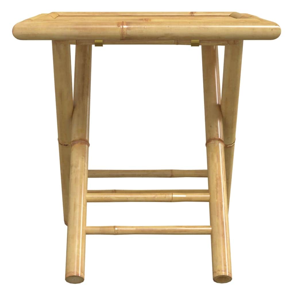 Functional 3 Piece Bistro Set Bamboo Outdoor Retreat Patio Relax