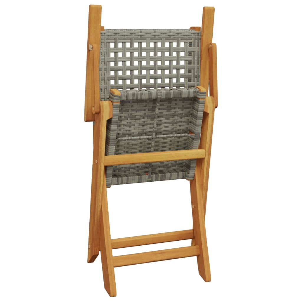Functional 3 Piece Bistro Set Grey Garden Gathering Urban Style