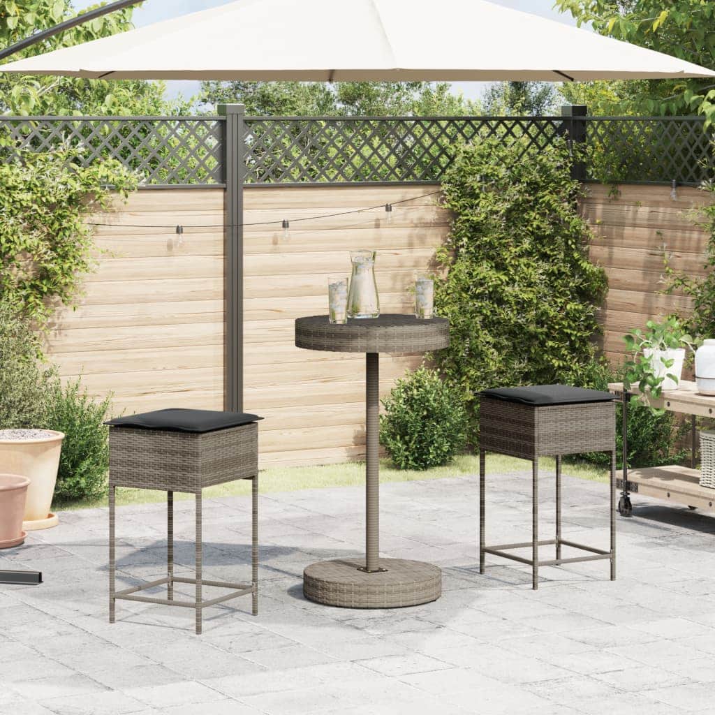 Functional 3 Piece Garden Bar Set Indoor Outdoor Use Outdoor Living