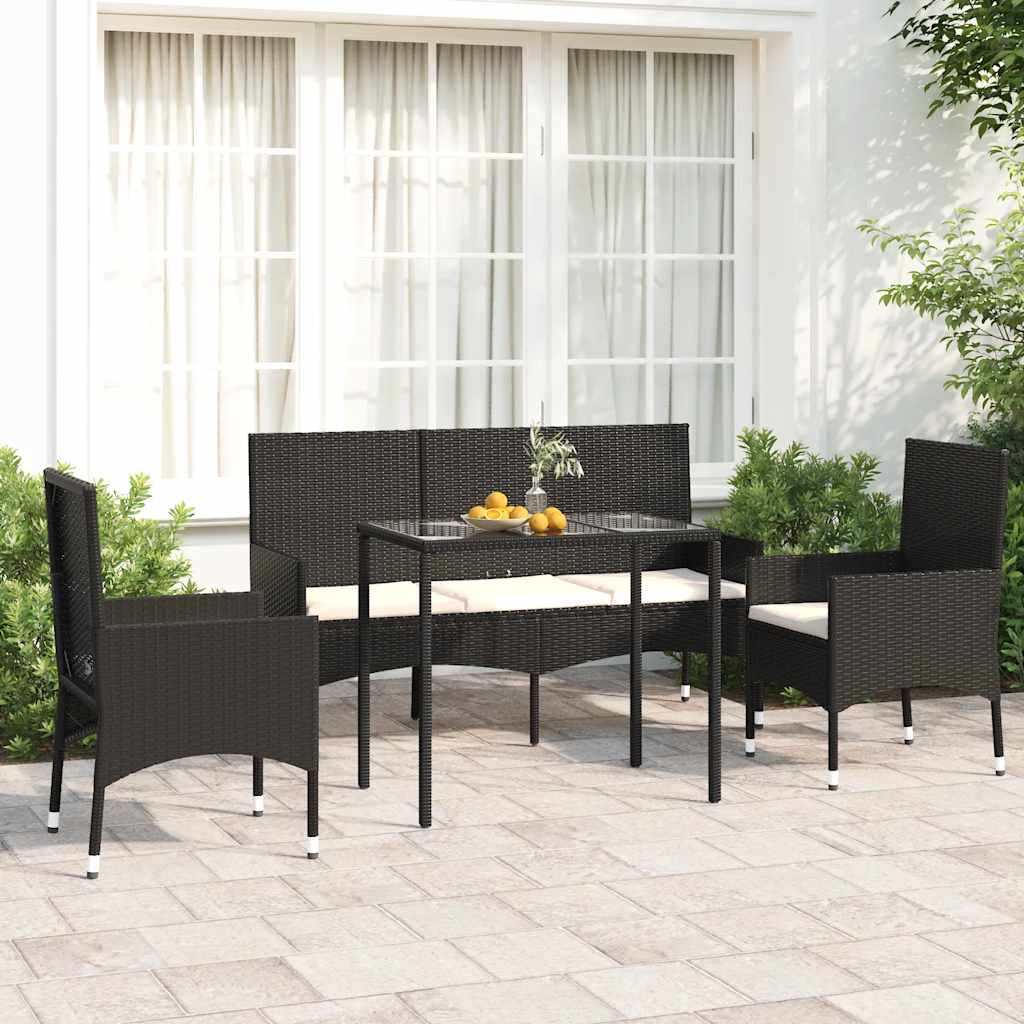 Functional 4 Piece Garden Lounge Set Lounge Area Garden Leisure