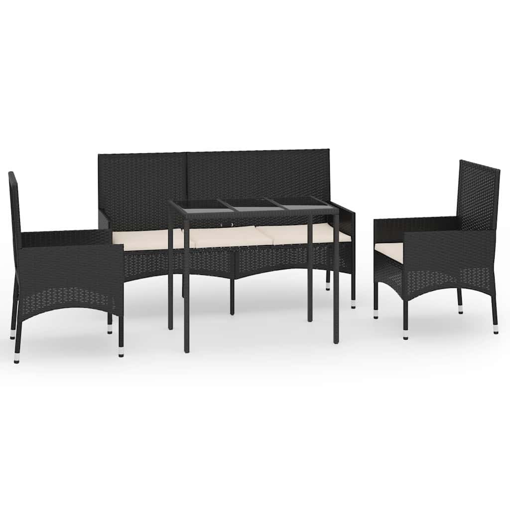 Functional 4 Piece Garden Lounge Set Lounge Area Garden Leisure