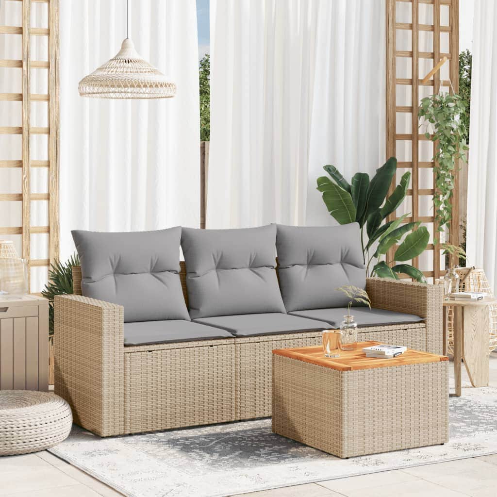 Functional 4 Piece Garden Sofa Set Living Space Upgrade Modern Living