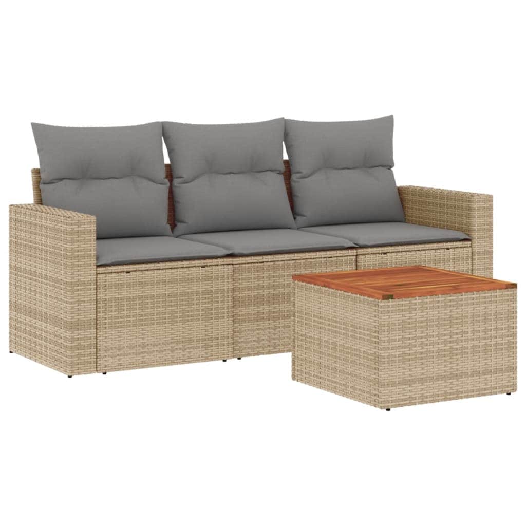 Functional 4 Piece Garden Sofa Set Living Space Upgrade Modern Living