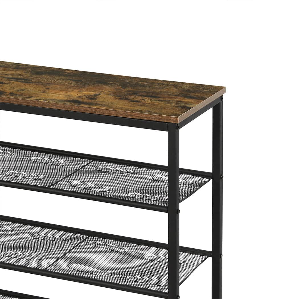 Functional 5-Tier Shoe Rack Storage Cabinet 100cm Wide  Comfortable