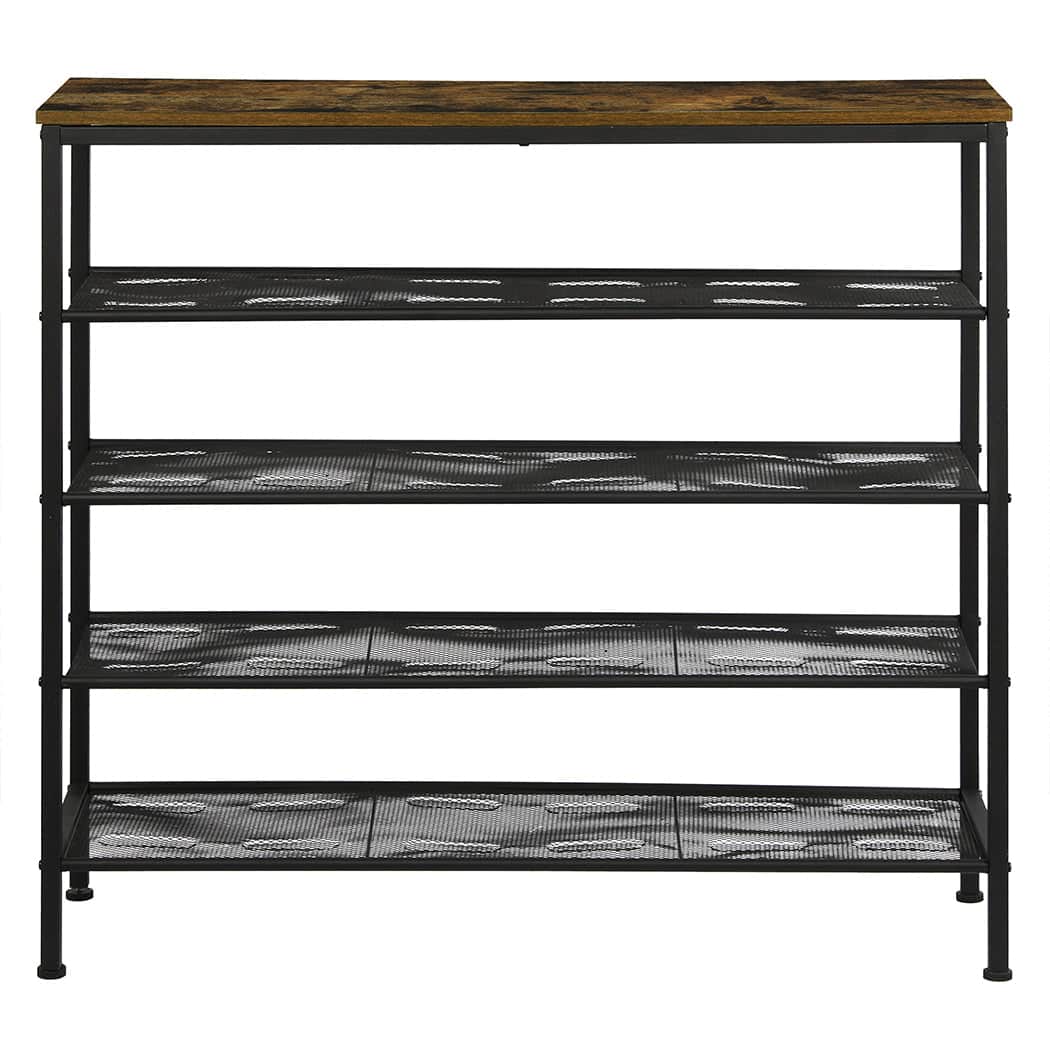 Functional 5-Tier Shoe Rack Storage Cabinet 100cm Wide  Comfortable