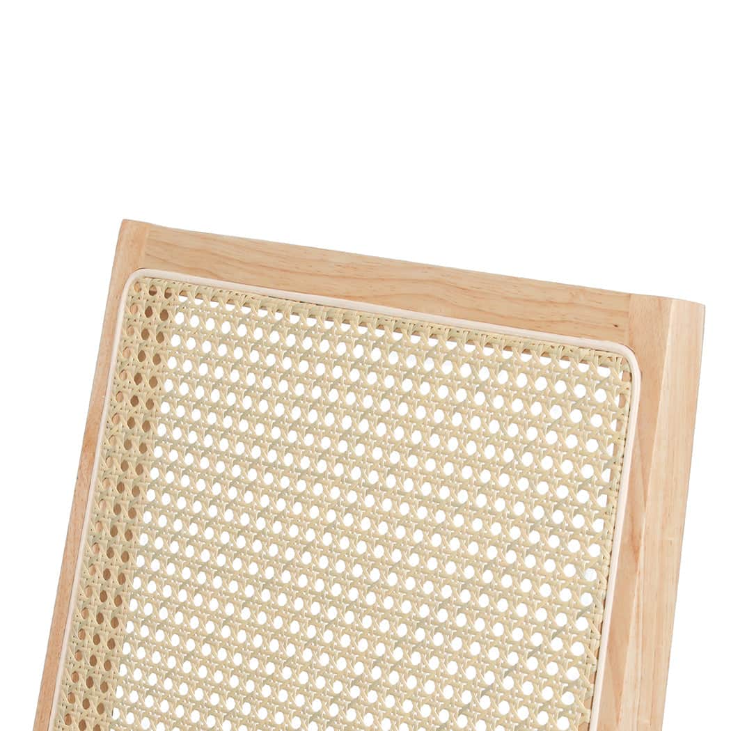 Functional 8XCane Dining Chair Rattan Armless Seat  Sleek Modern Look