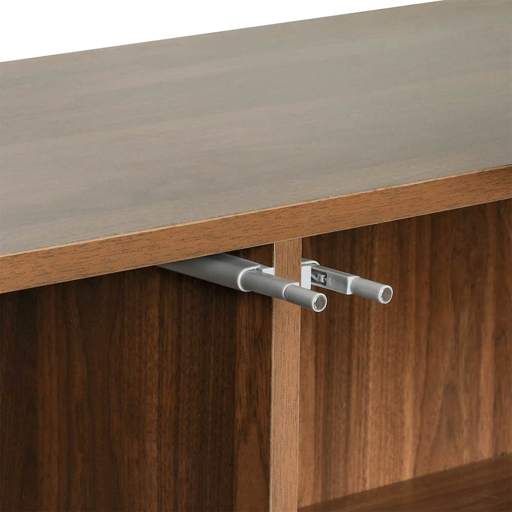 Functional Buffet Sideboard Storage Cabinet Walnut  Space-Saving