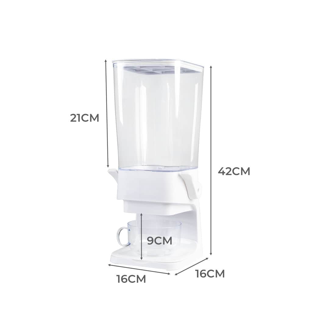 Functional Cereal Dispenser 5.5L Grain Container  Easy Assembly