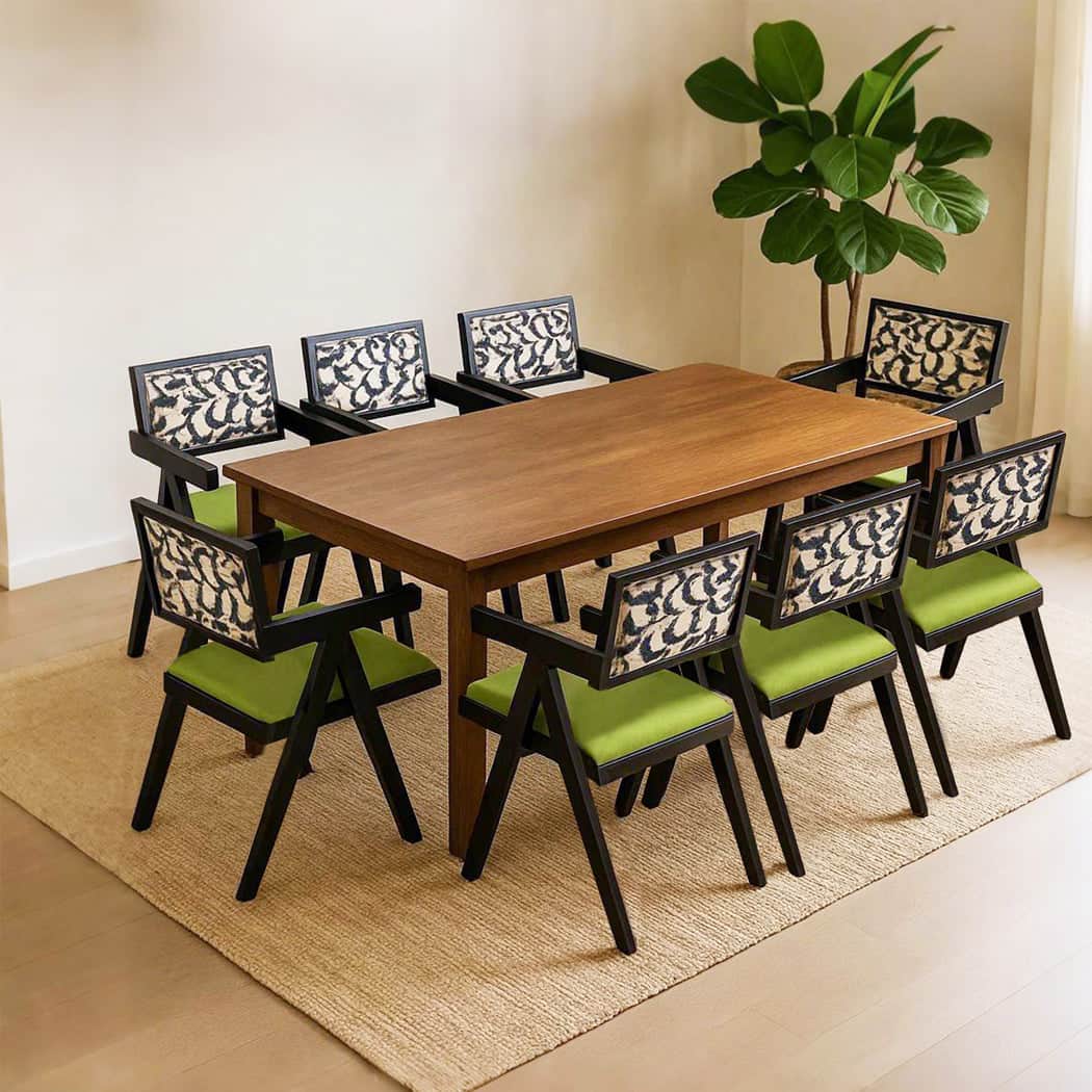 Functional Dining Chair Retro Backrest Chair x8  Durable Frame