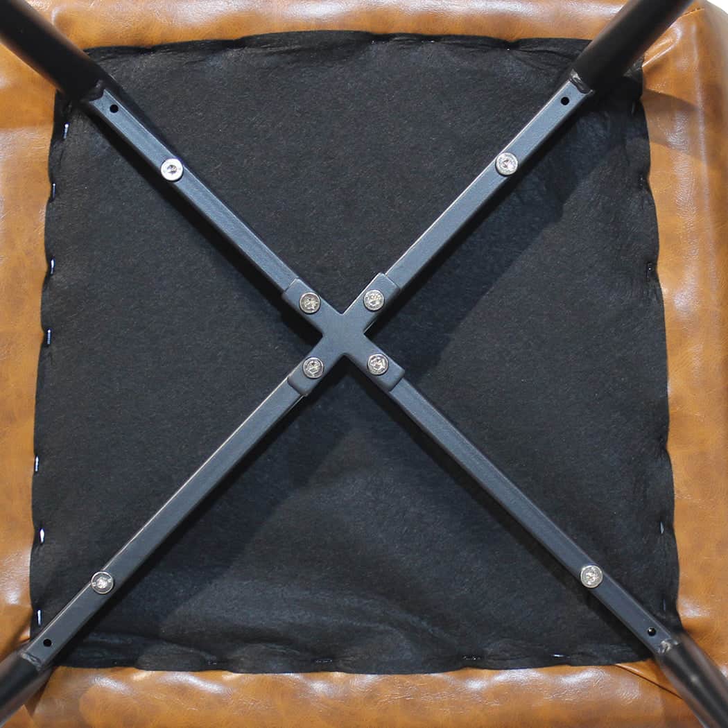 Functional Dining Chairs x 8 Padded Seat PU Faux Leather  Premium