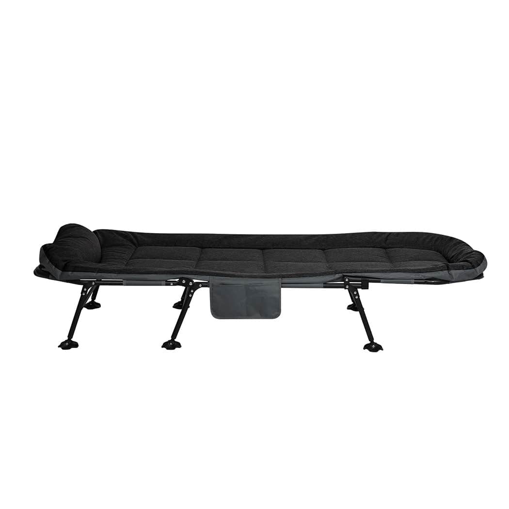 Functional Folding Camping Bed Camp Cots Black  Foldable Function