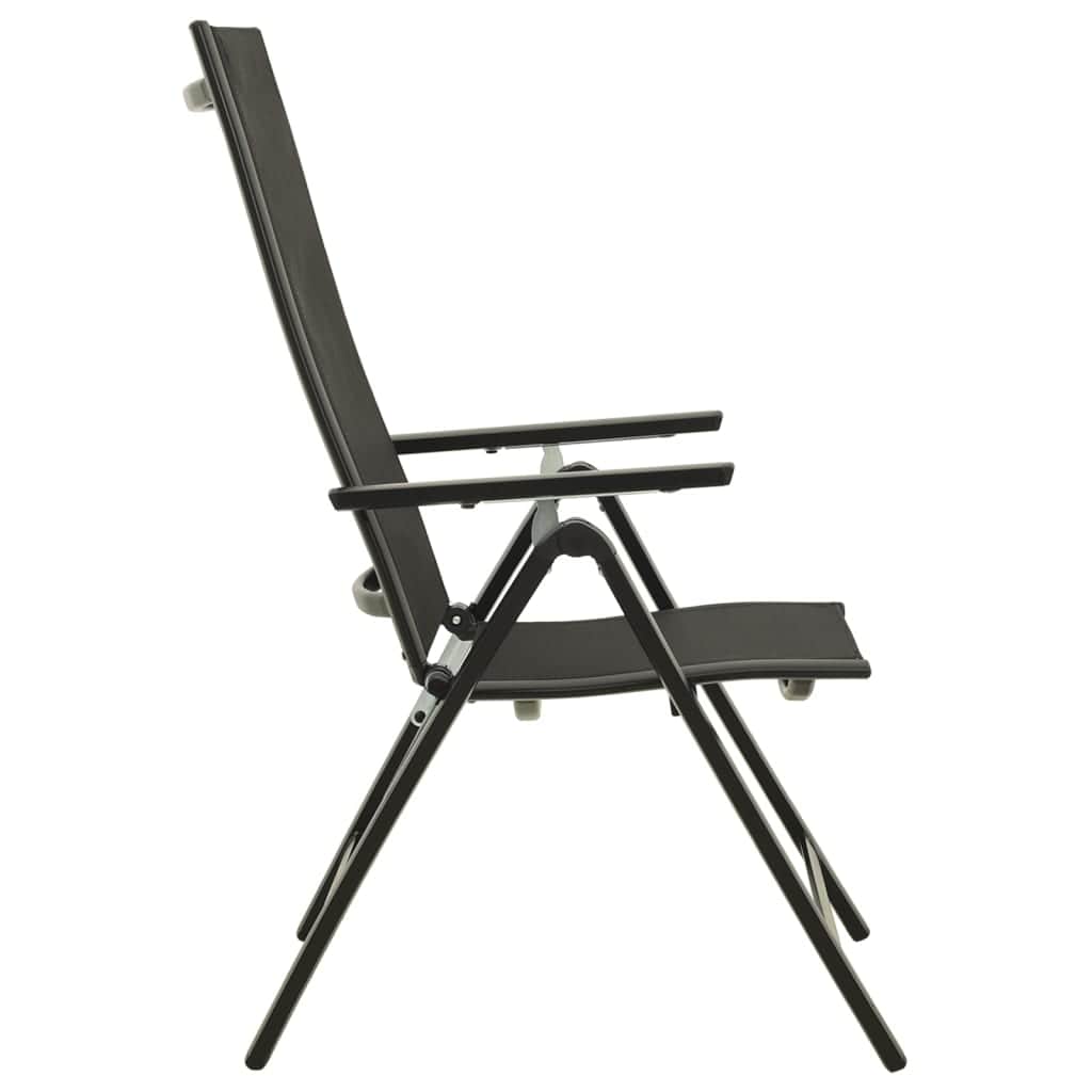 Functional Folding Garden Chairs 2 pcs Indoor Outdoor Use Home Comfort
