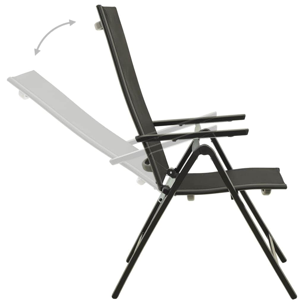 Functional Folding Garden Chairs 2 pcs Indoor Outdoor Use Home Comfort