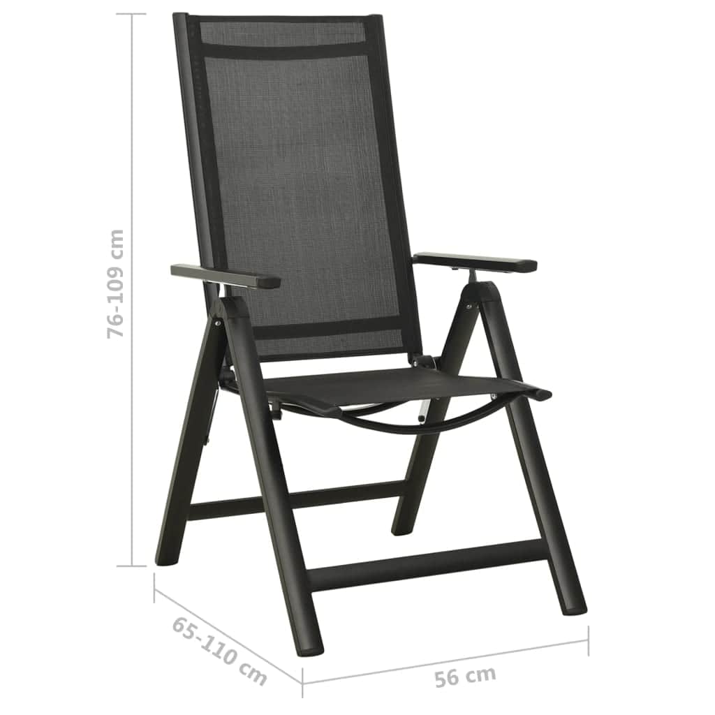 Functional Folding Garden Chairs 2 pcs Indoor Outdoor Use Home Comfort