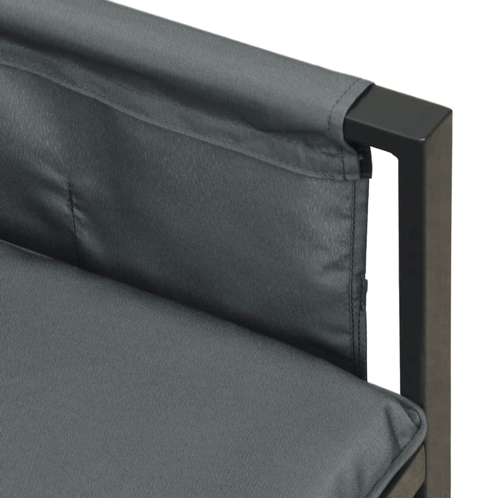 Functional Garden Corner Sofa Anthracite Steel Daily Living Essential Boho