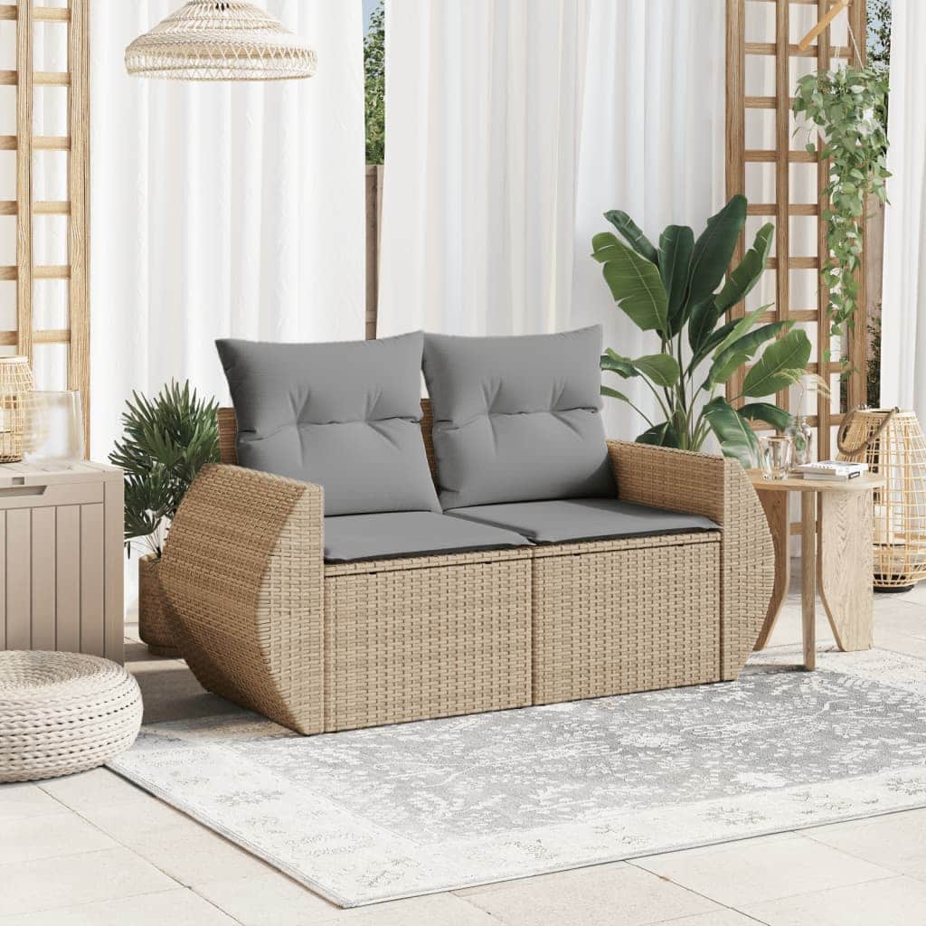 Functional Garden Sofa with Cushions 2 Daily Living Essential Urban Style