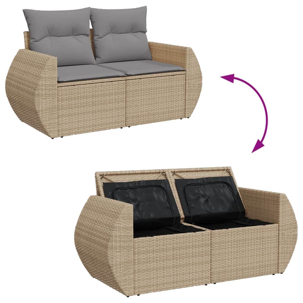 Functional Garden Sofa with Cushions 2 Daily Living Essential Urban Style