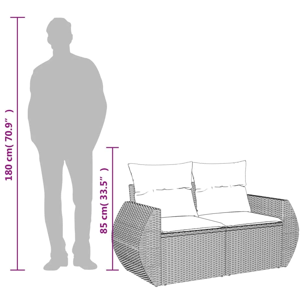 Functional Garden Sofa with Cushions 2 Daily Living Essential Urban Style