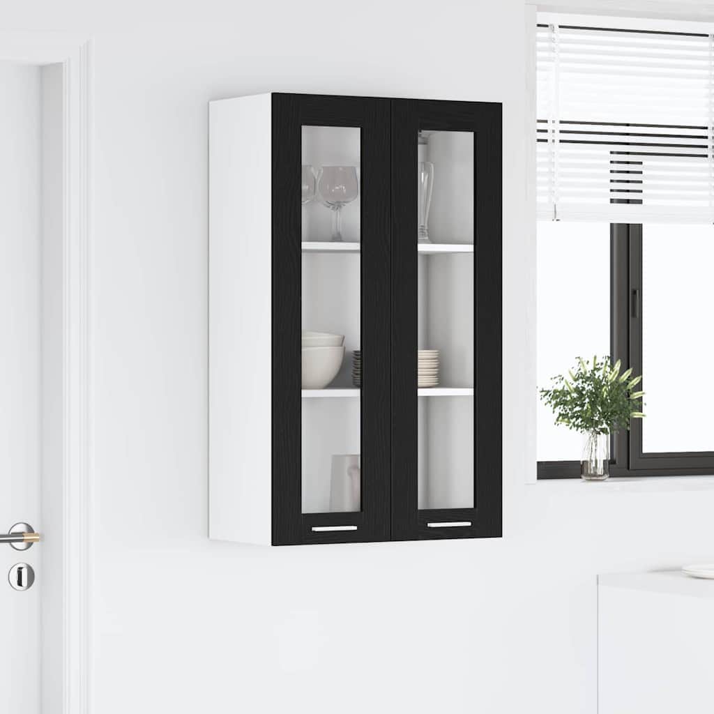 3vty - Functional Hanging Cabinet Riga Black Oak Engineered Wood - High