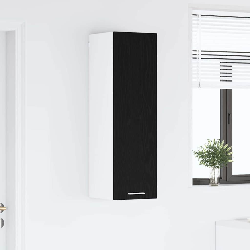 2vty - Functional Hanging Cabinet Riga Black Oak Engineered Wood - Home