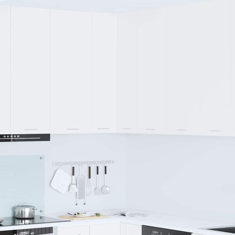 Functional Hanging Cabinet Riga White Engineered Wood