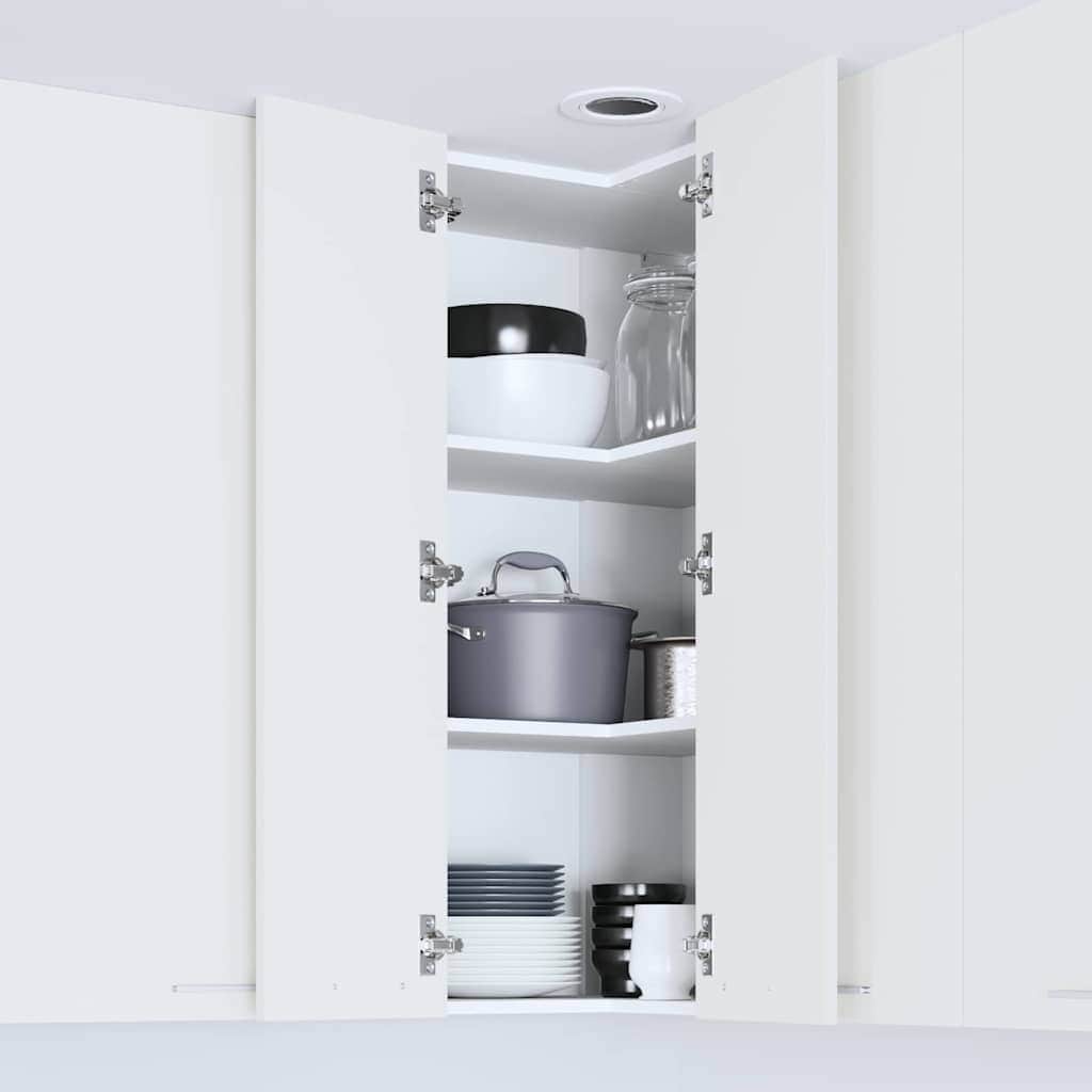Functional Hanging Cabinet Riga White Engineered Wood