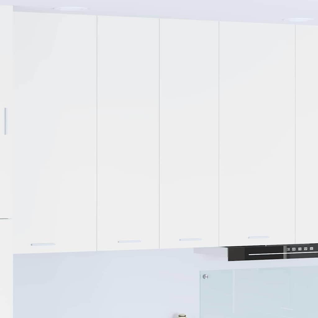 Functional Hanging Cabinet Riga White Engineered Wood - Durable