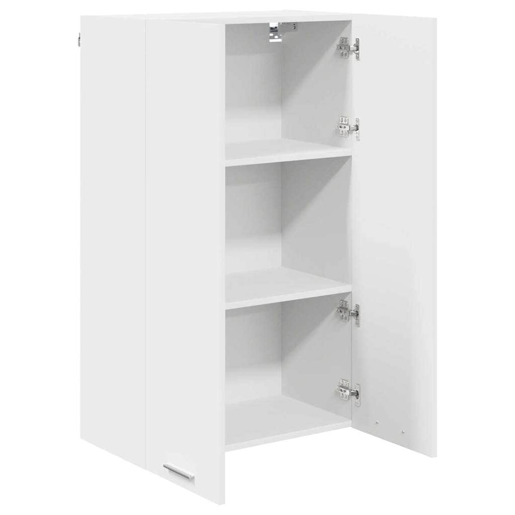 Wood finish - Functional Hanging Cabinet Riga White Engineered Wood - Durable