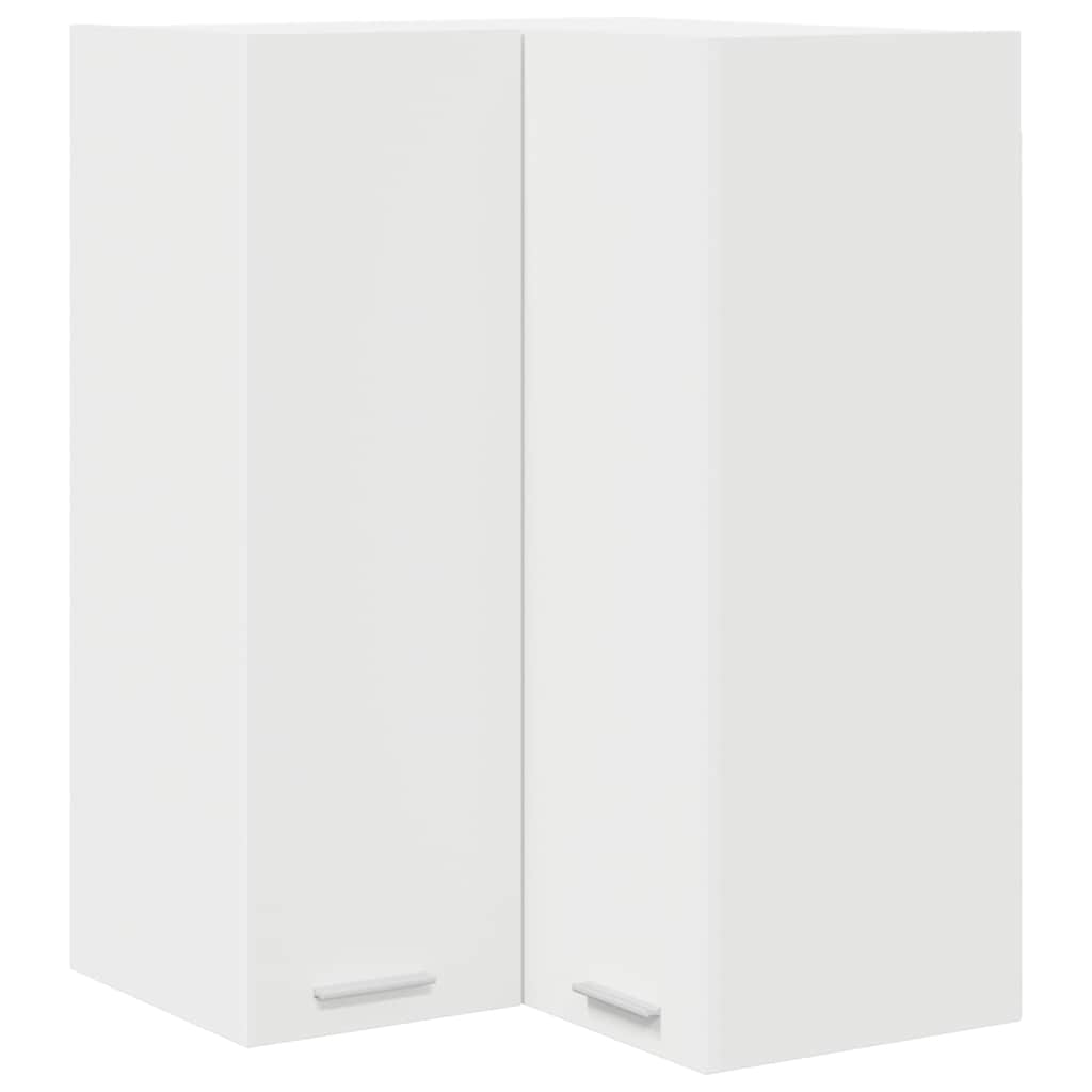 White colour - Functional Hanging Cabinet Riga White Engineered Wood - High