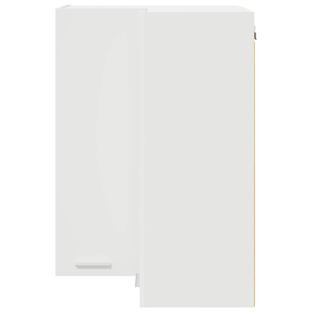 Functional Hanging Cabinet Riga White Engineered Wood - High