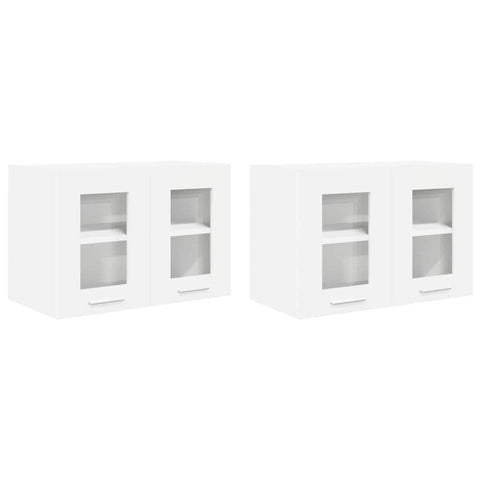 Functional Hanging Cabinet with Shelf Riga 2 pcs White - Designer