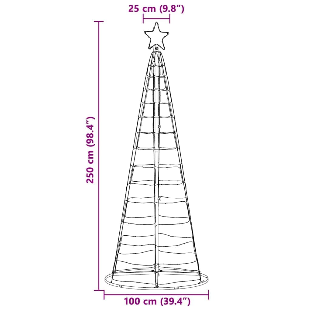 Functional LED Christmas Tree Warm White Iron - High Quality Build