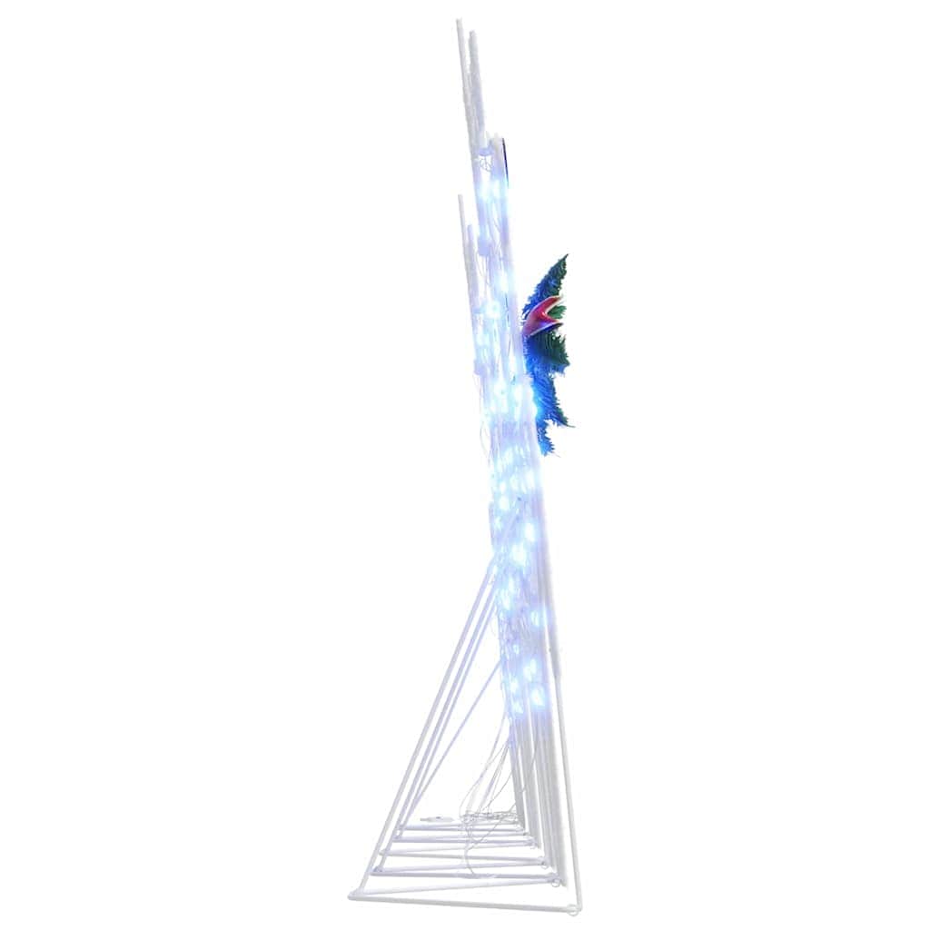 Functional LED Reindeers 5 pcs White Fabric - Durable Construction