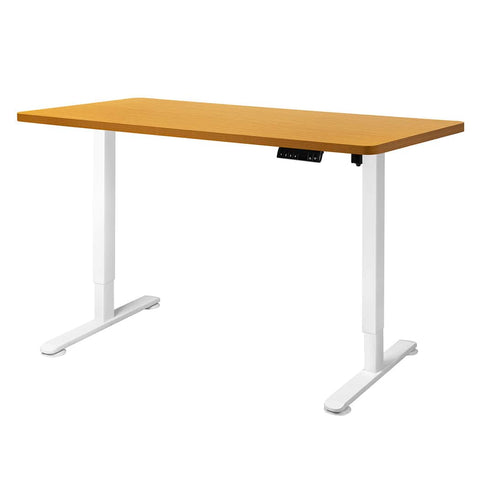 Functional Motorised Standing Desk Adjustable 140cm Natural 1000x 1MM
