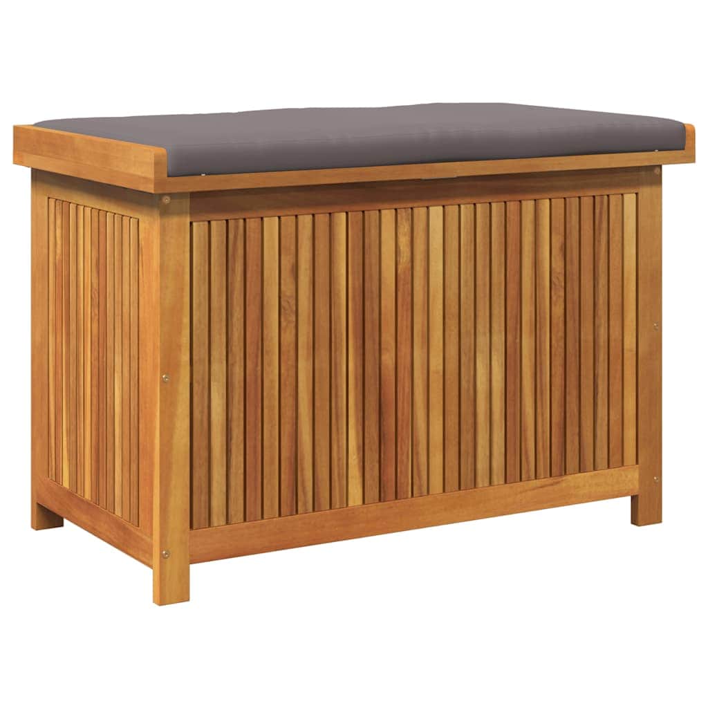 Functional Outdoor Cushion Box 90x50x60.5 Living Space Solid Wood Acacia