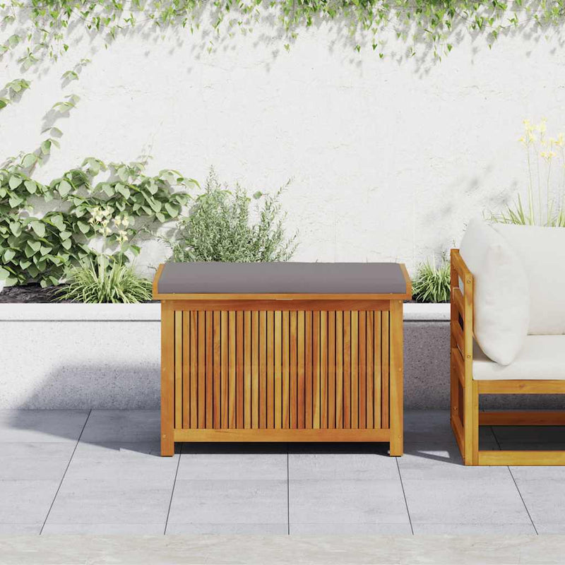 Functional Outdoor Cushion Box Living Space Solid Wood