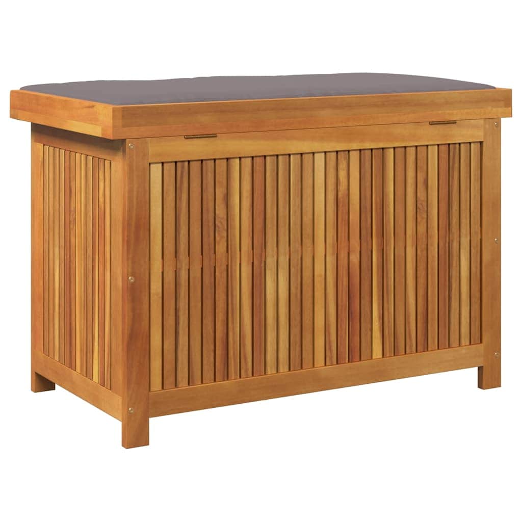 Functional Outdoor Cushion Box 90x50x60.5 Living Space Solid Wood Acacia