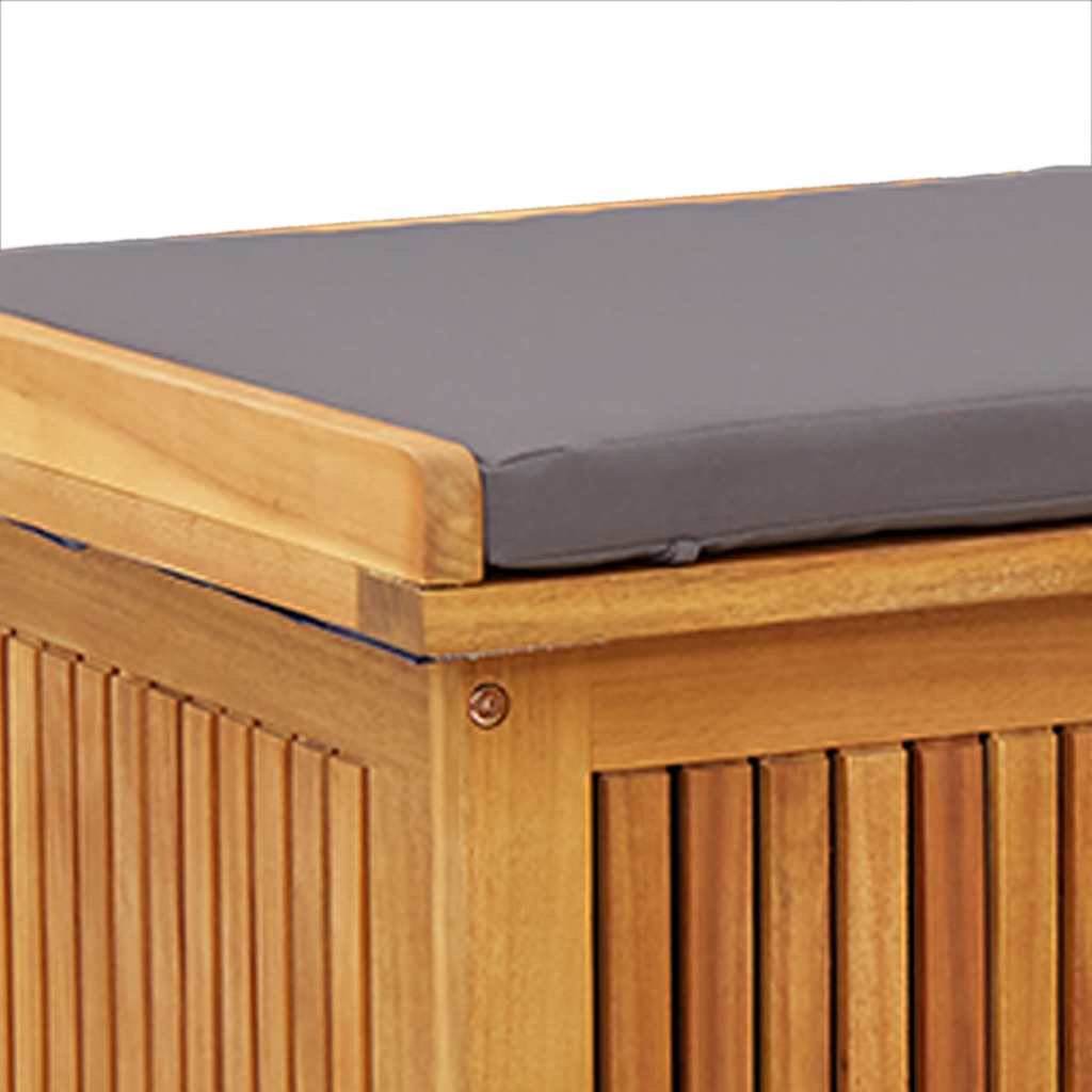 Functional Outdoor Cushion Box 90x50x60.5 Living Space Solid Wood Acacia