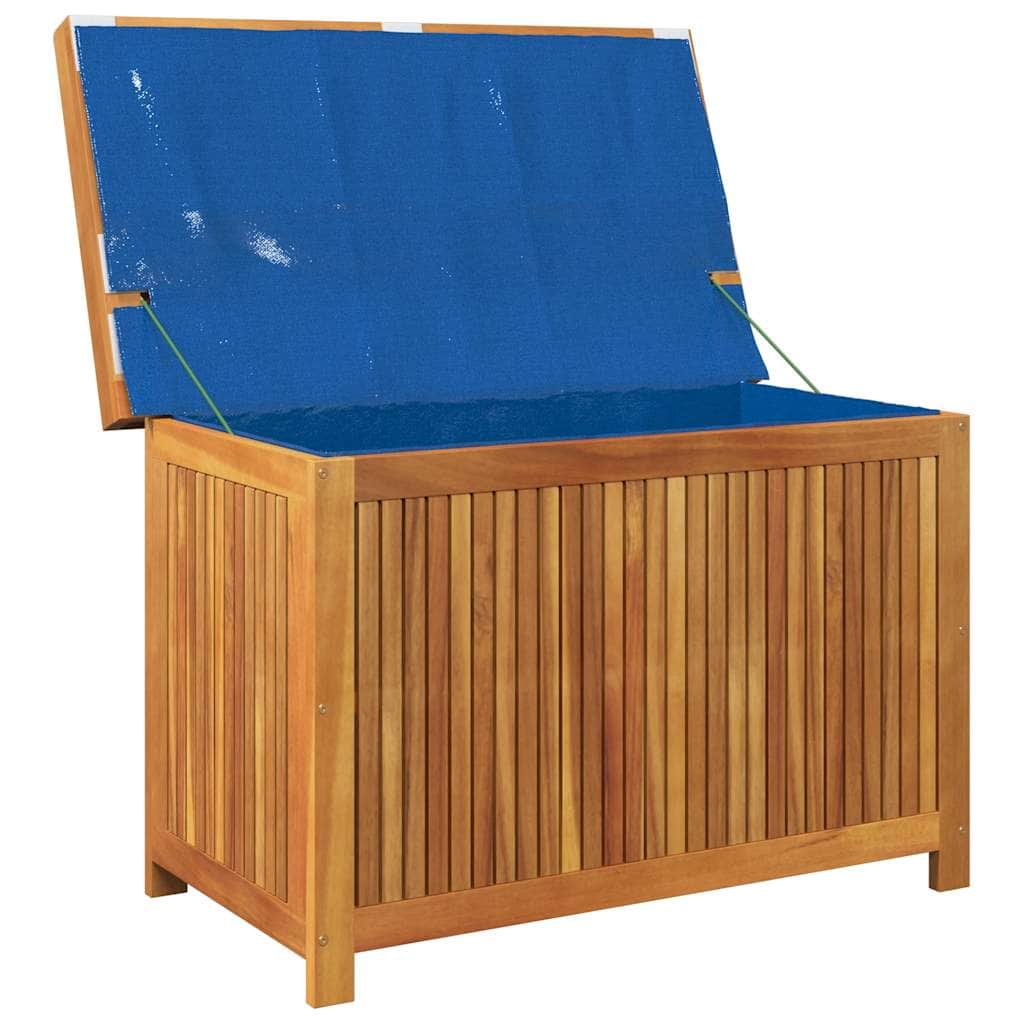 Functional Outdoor Cushion Box 90x50x60.5 Living Space Solid Wood Acacia