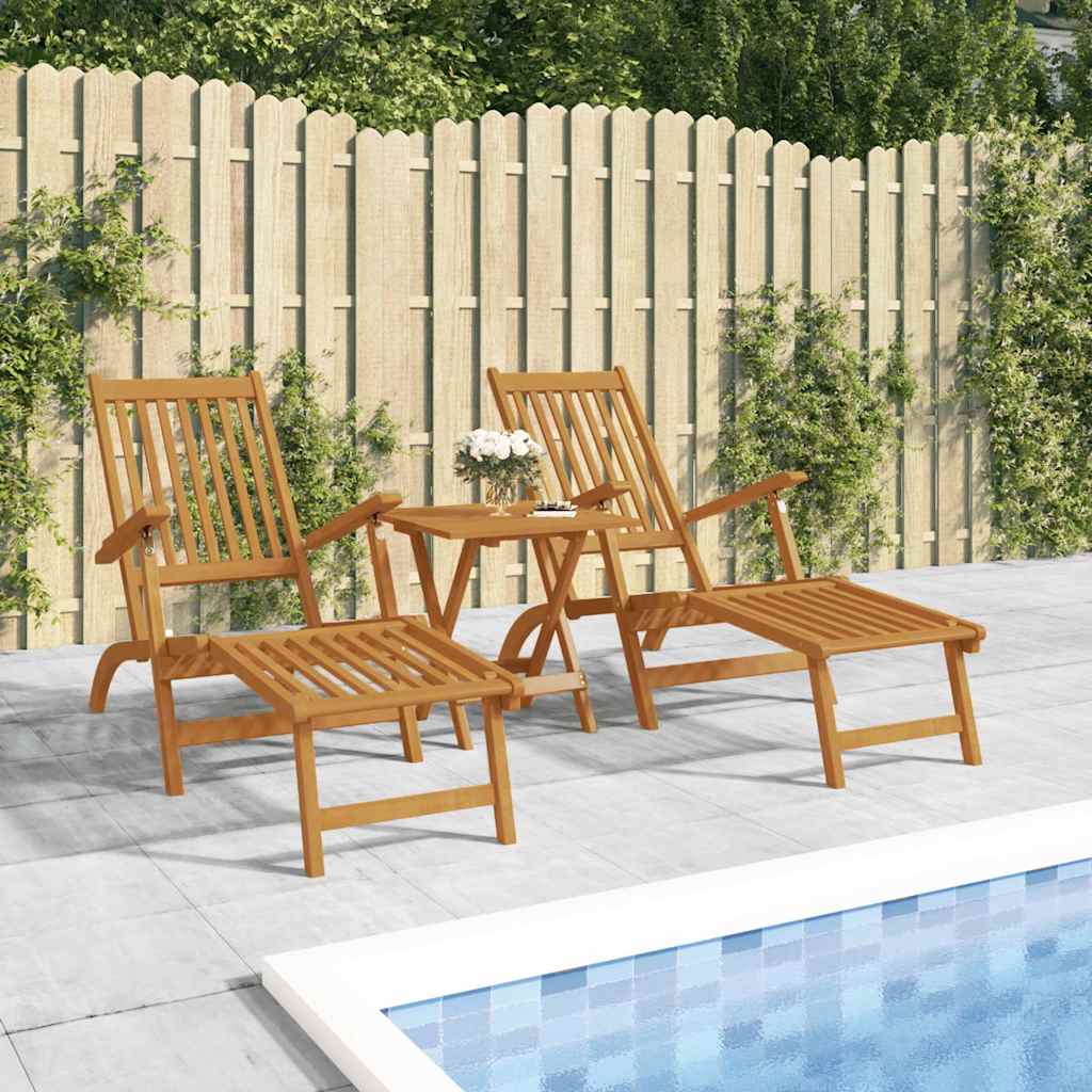 Functional Outdoor Deck Chairs with Footrests Living Space Upgrade Evening
